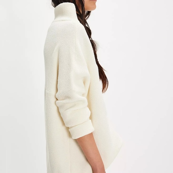 Free People Women’s Ottoman Slouchy Cream Tunic - Picture 2 of 7